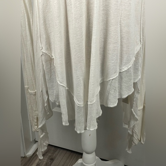 Free People Starlight Tee Relax Tunic Ivory Revolve Boyfriend Style Woman XS - Picture 7 of 11